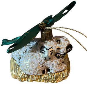 Waterford vintage Holiday Heirloom Sheep ornament from Nativity set Rare.